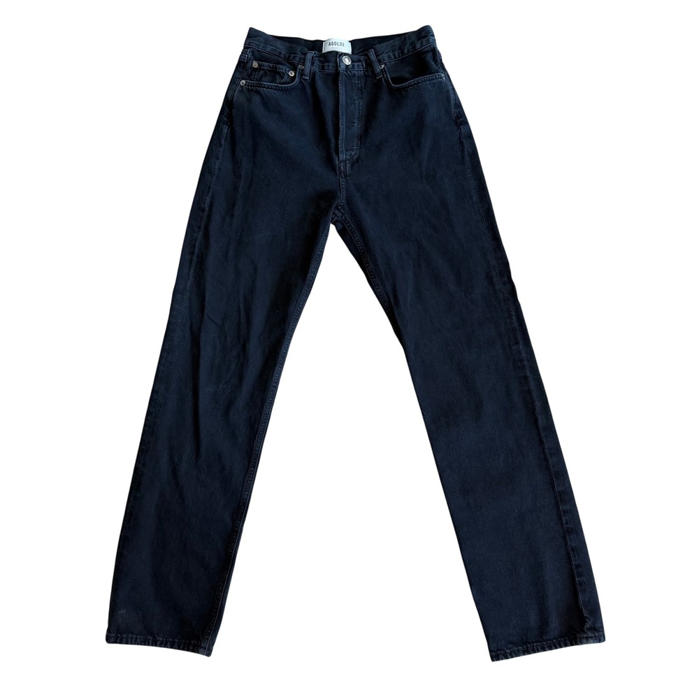Agolde Straight Leg Jeans in Dark Indigo